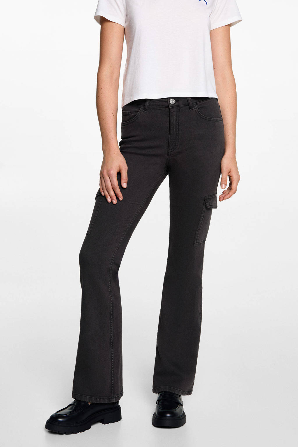 MANGO TEEN flared jeans changeant grijs