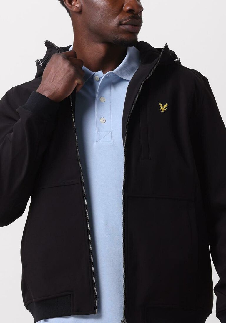 LYLE & SCOTT zwarte lyle & scott jack softshell jacket