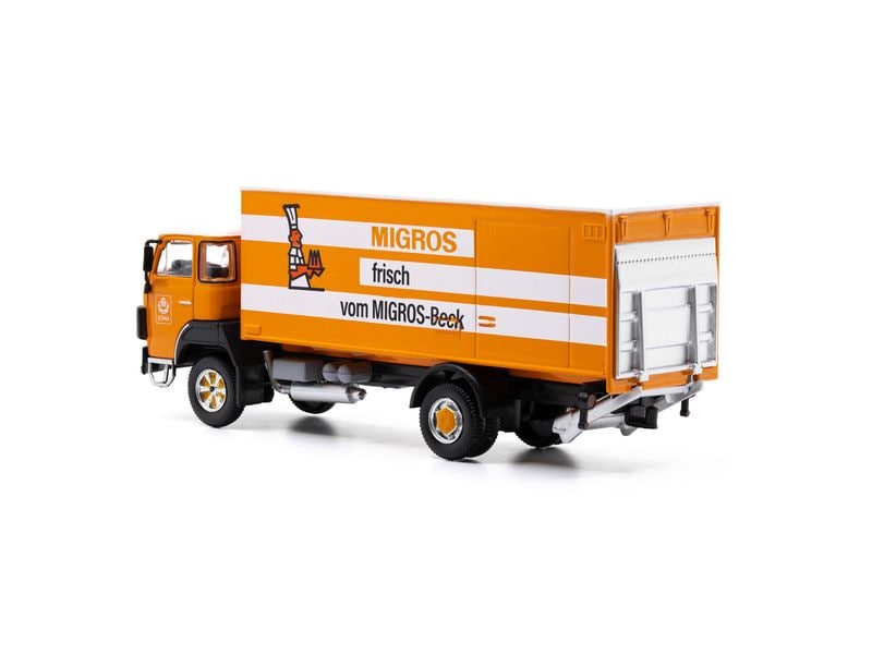 ACE LKW Berna D250B F4 x 2 Frigo Migros-Beck 1:87 Detailliertes Kühlwagen Modell für Sammler