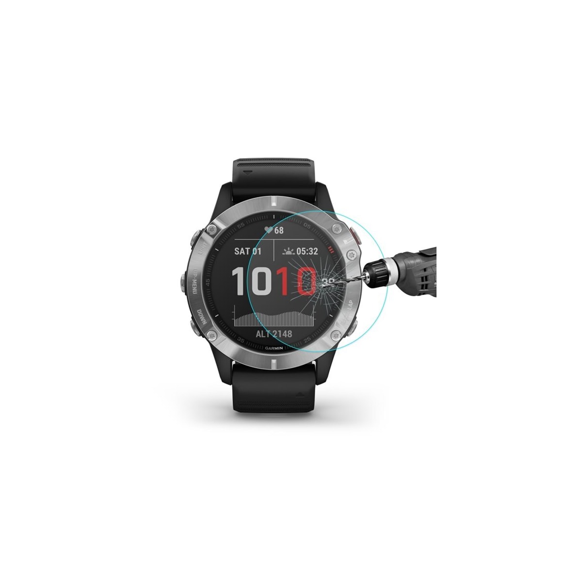 Beskyttelseglass til Garmin Fenix 6X / 6X Pro Solar