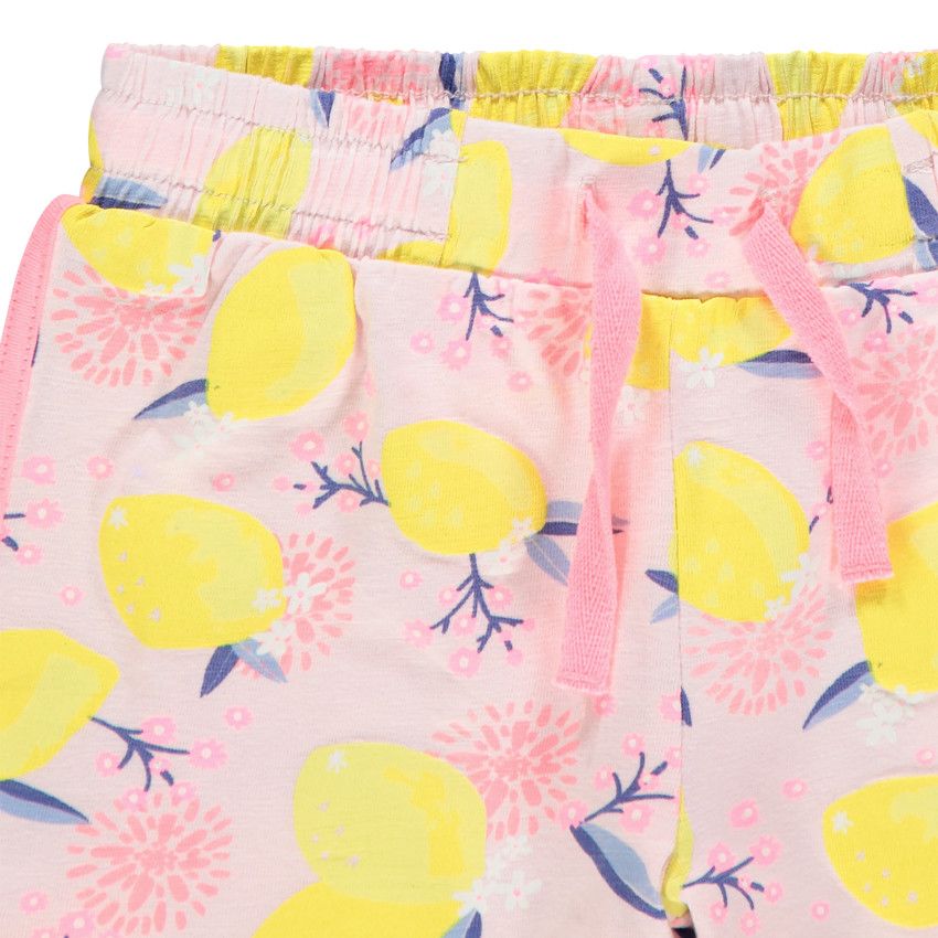 Short en jersey imprimé all-over - Rose