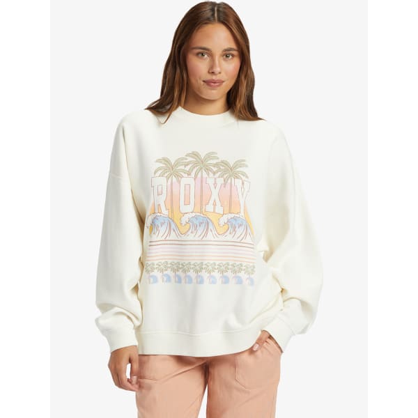 Sweatshirt ROXY LINEUP OVERSIZED CREW W EGRET