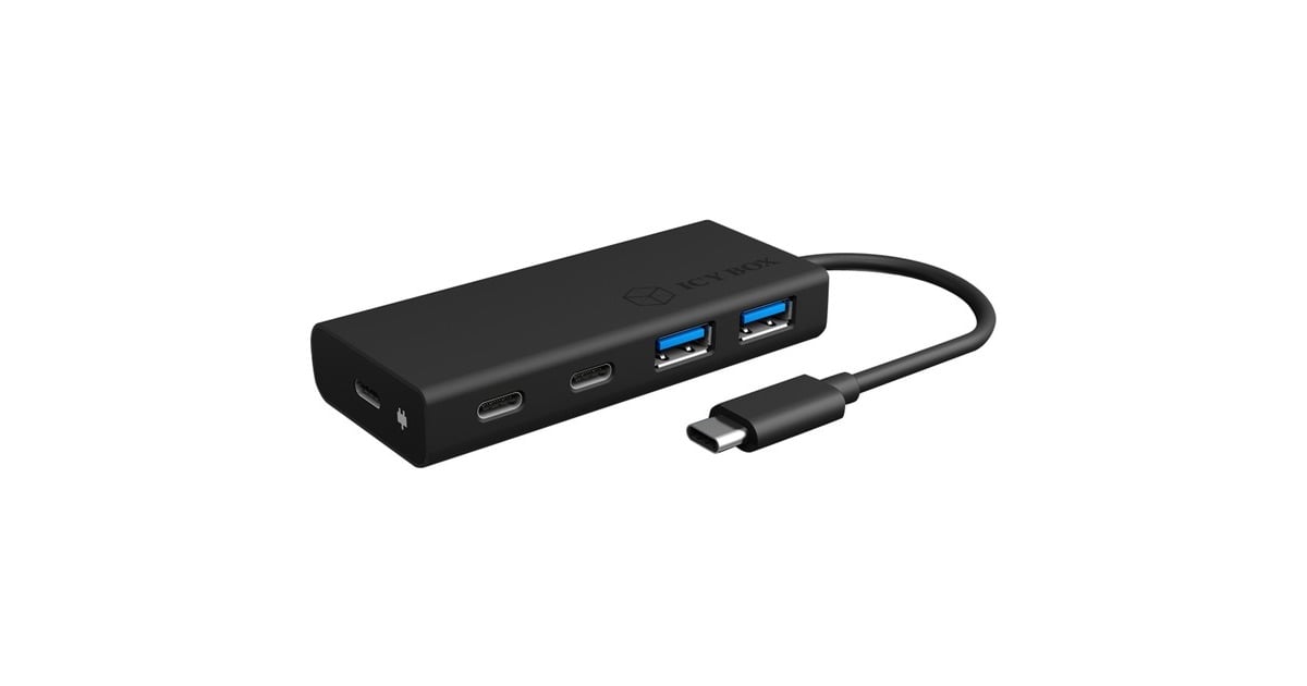 ICY BOXIB-HUB1426-CPD usb-hub  (Zwart)