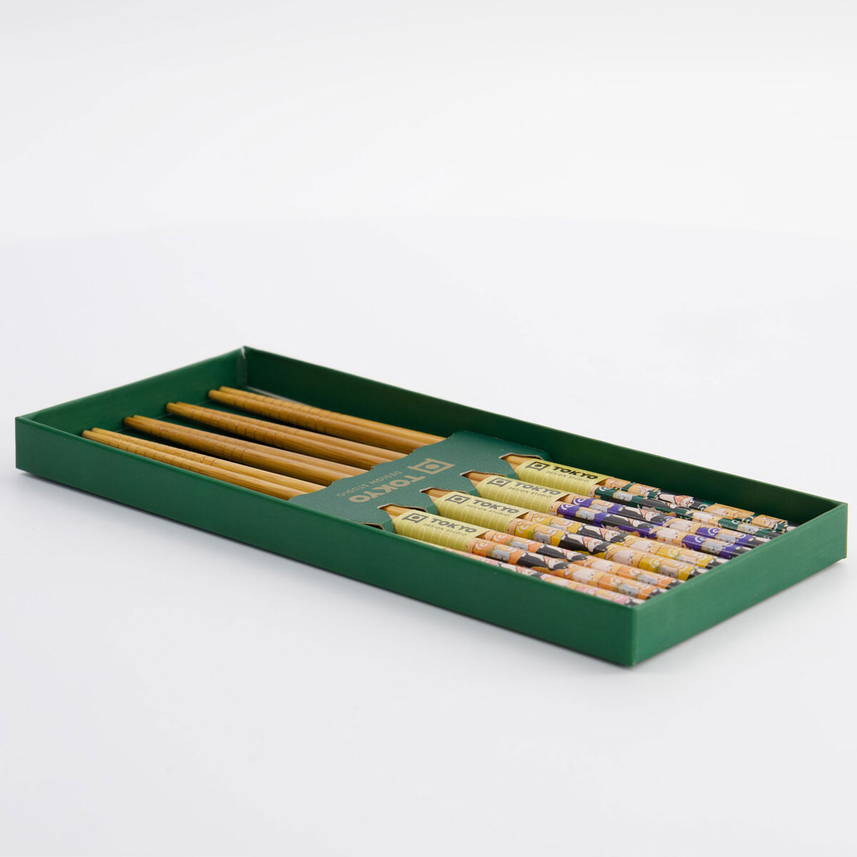 Tokyo Design Studio Set shiba spisepinner, 5-pakning