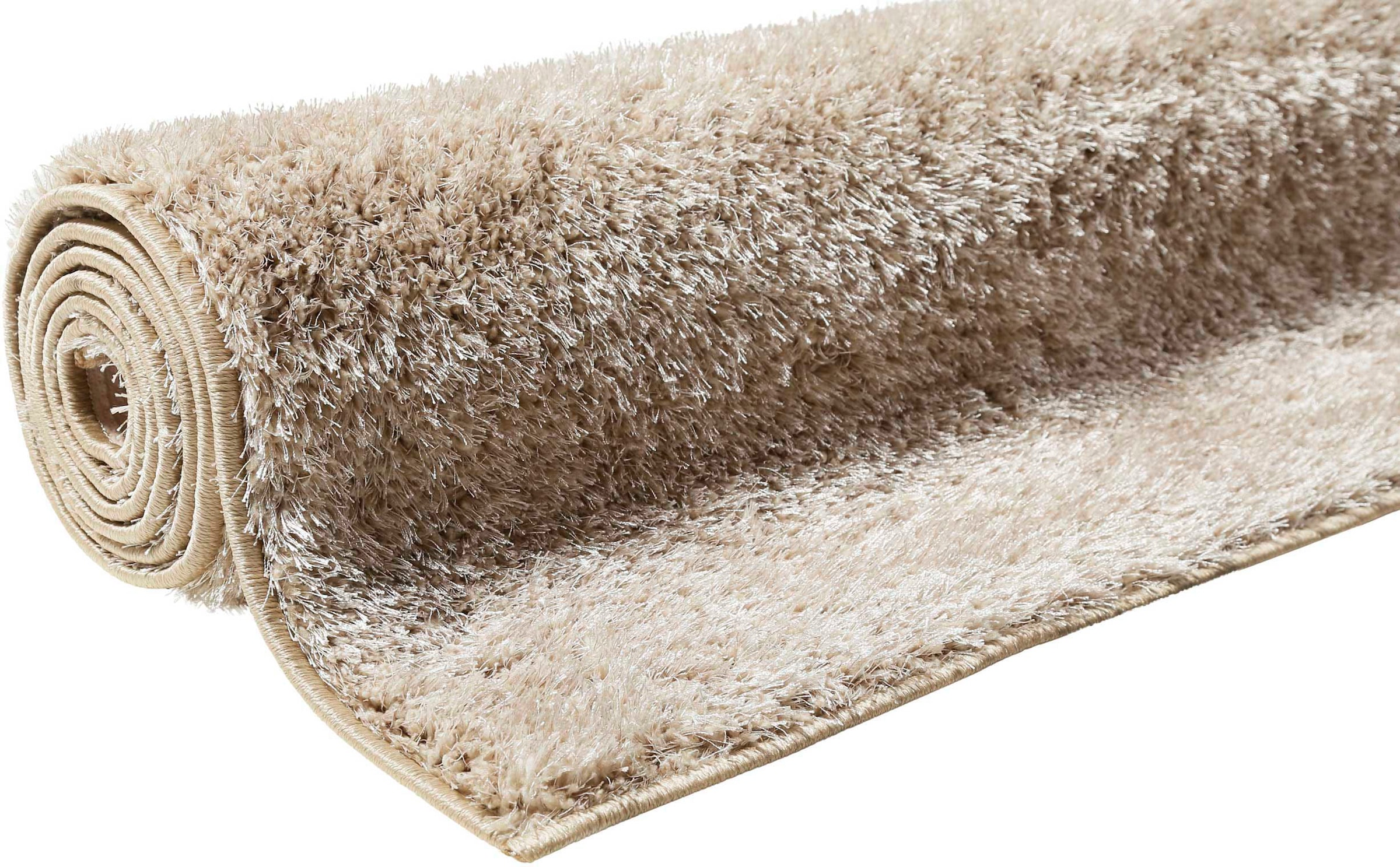 Esprit Hochflor-Teppich »Swagger Shag  ESP-8866« rechteckig 30 mm Höhe Wohnzimmer, Schlafzimmer, uni, waschbar, Antirutsch, gekettelt