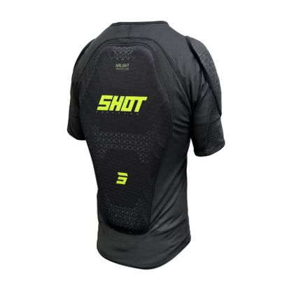 T-Shirt manches courtes Shot AIRLIGHT ENFANT - Noir / Jaune