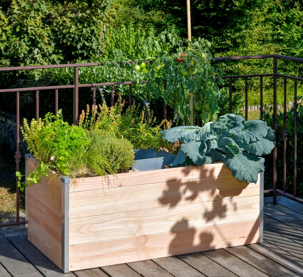 Potager KEYHOLE GARDEN Terrasse - l115 x l61 x h48