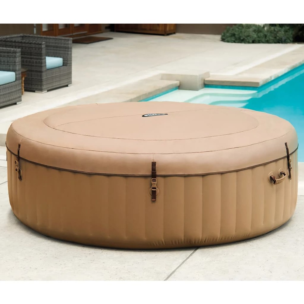 Baignoire de massage à bulles ronde purespa 216x71cm 6 personnes