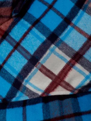 Jaqueta puffer oversized xadrez tartan unissex estilo Nova York
