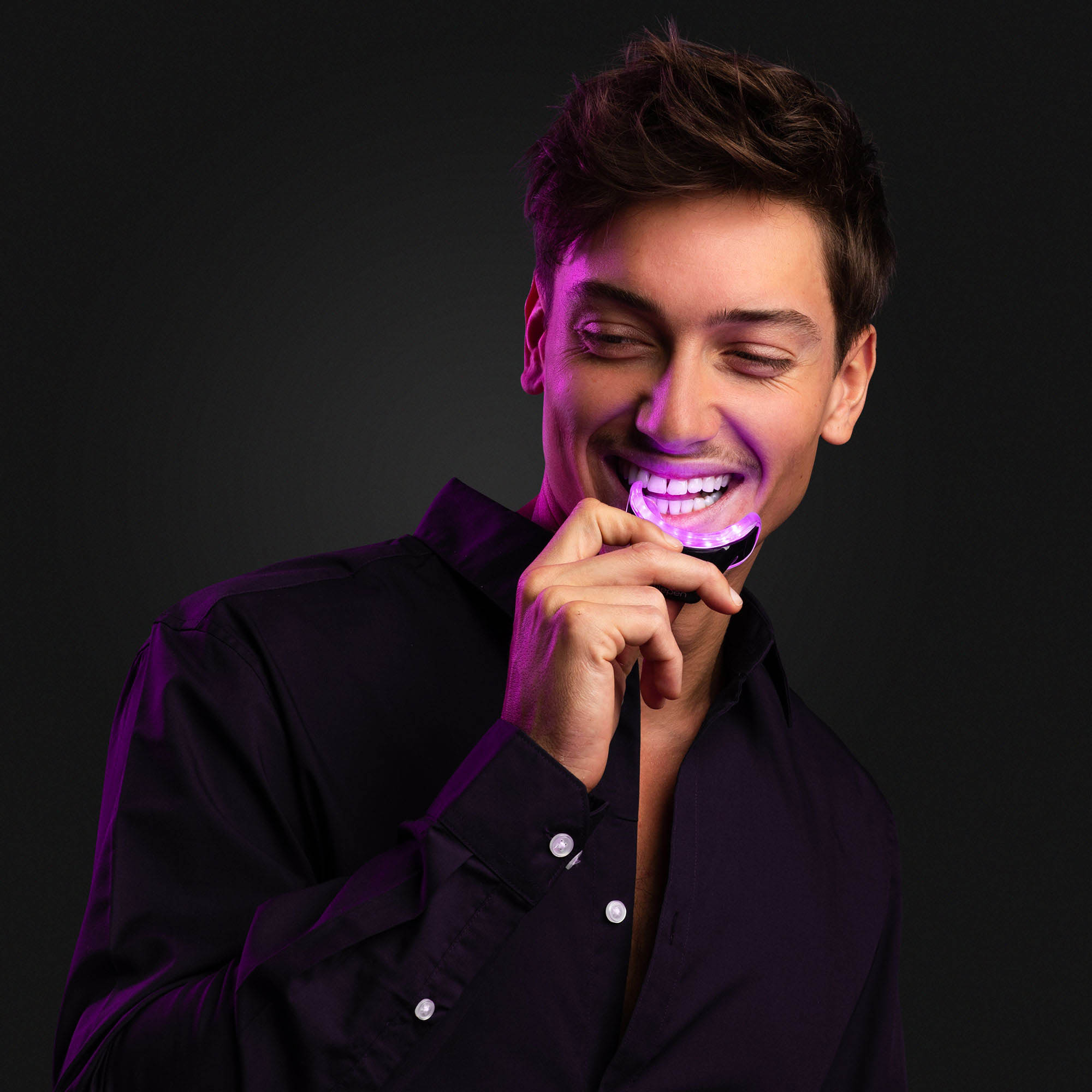 Zahnbleaching Power Whitening Strips Kit zur Zahnaufhellung mit Accelerator (SPCPWSK) - Transparent
