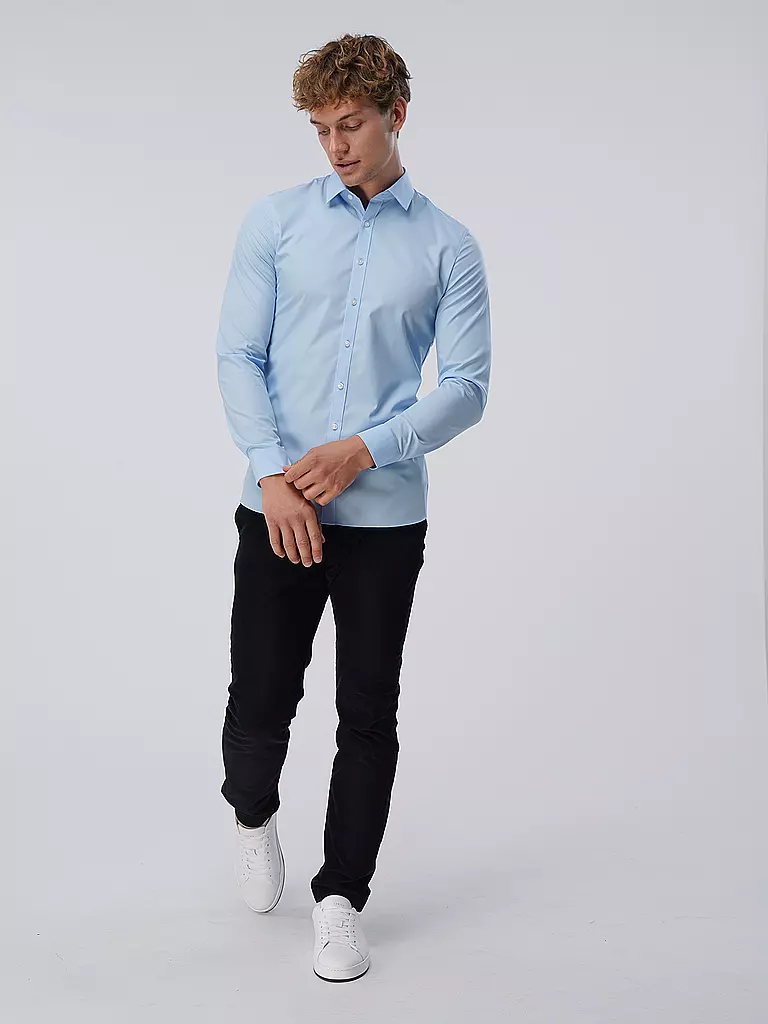 OLYMP NO.6 Business Hemd Super Slim blau