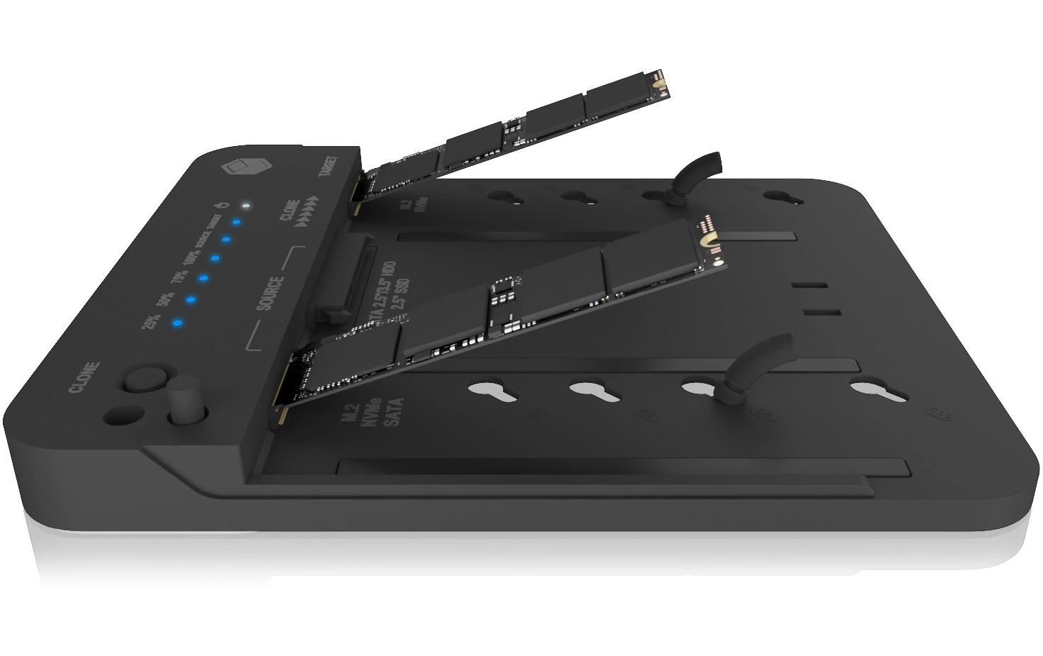 Docking- und Klonstation IB-2913MCL-C31Docking- und Klonstation für M.2 NVMe SSD und 2.5
