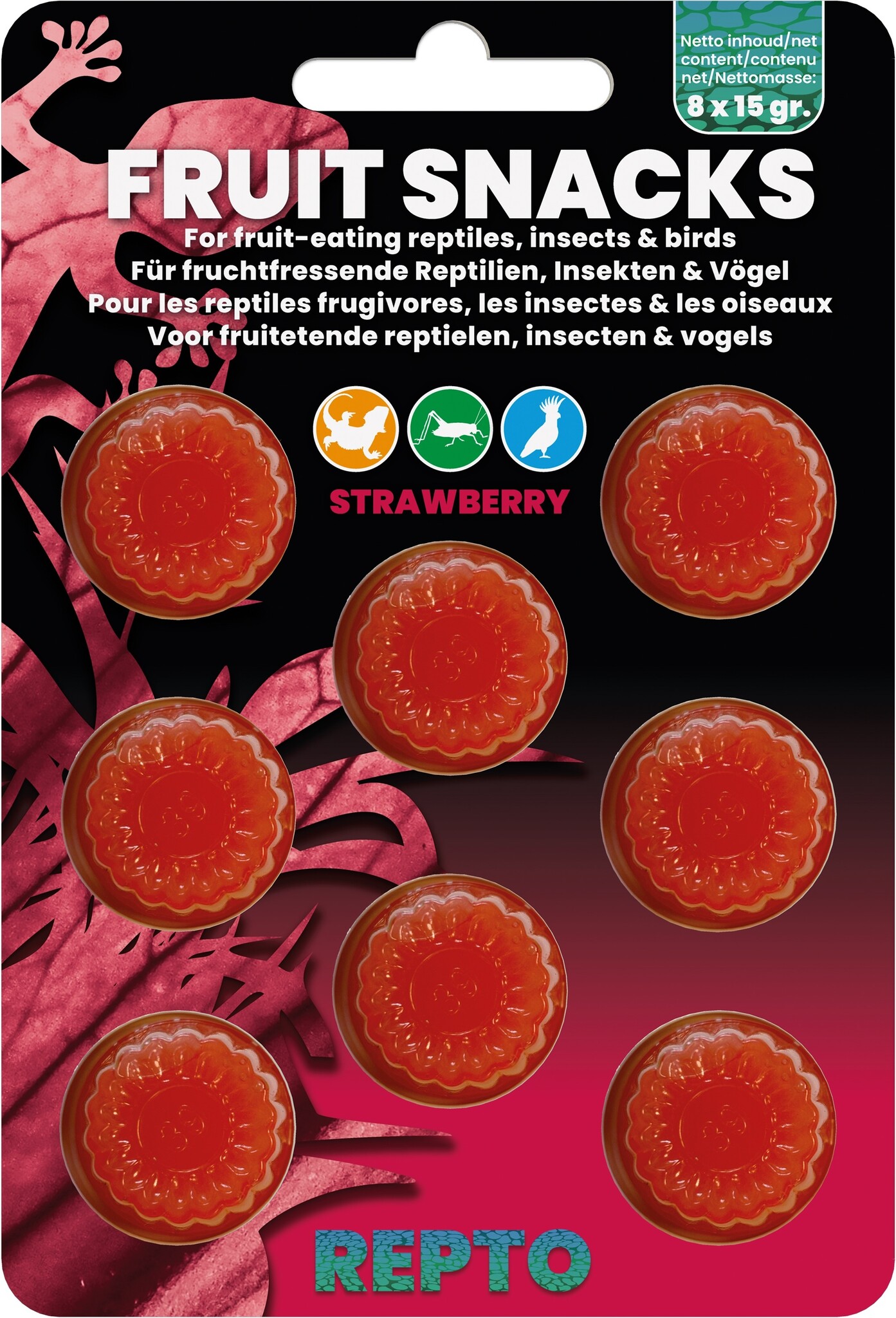 Repto Reptielen Fruit Snacks Strawberry