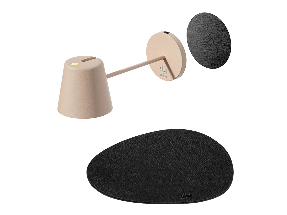 Silwy Portofino magneet lantaarn met placemat en pad - Sand