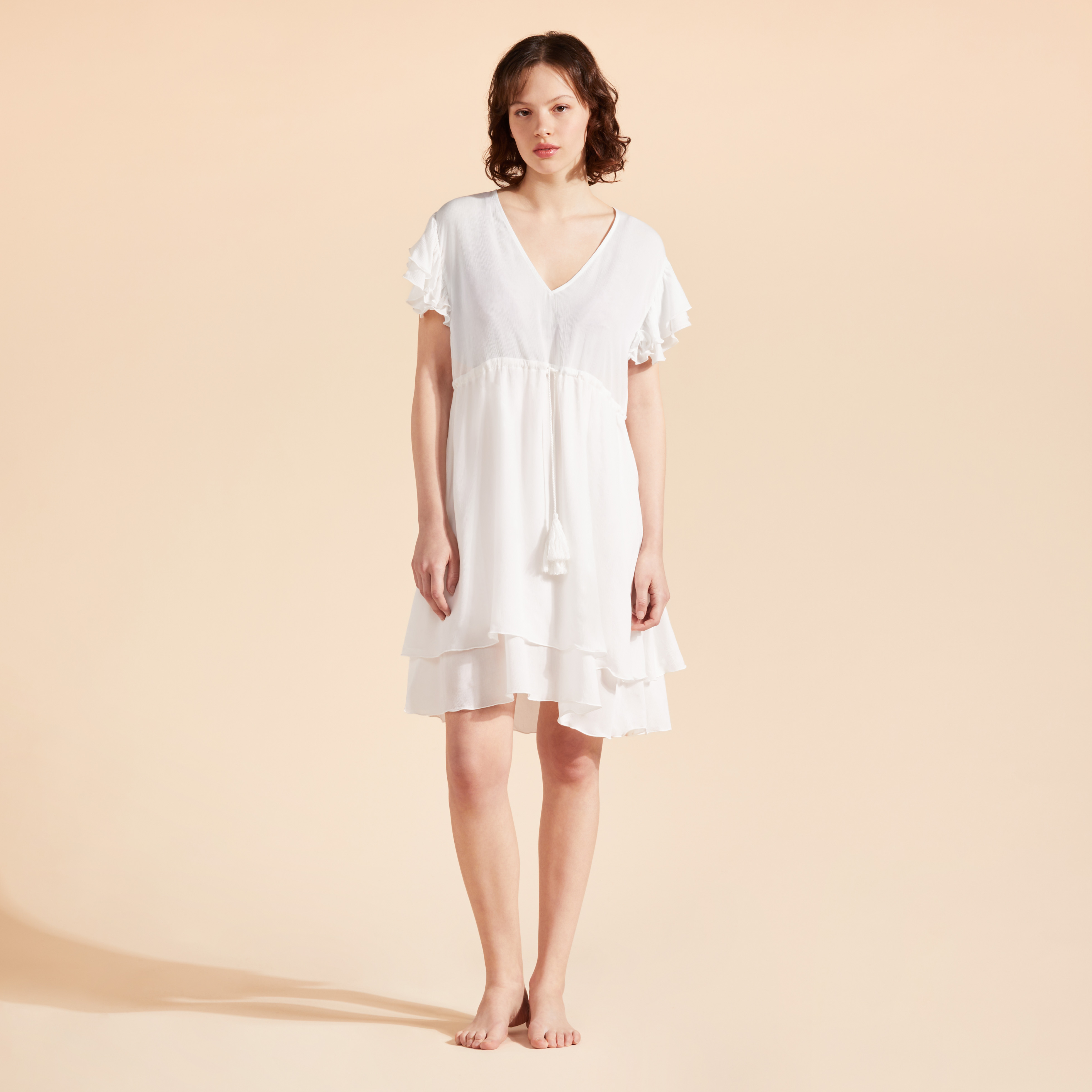 Robe Courte en Viscose Femme Unie | Robe Vilebrequin