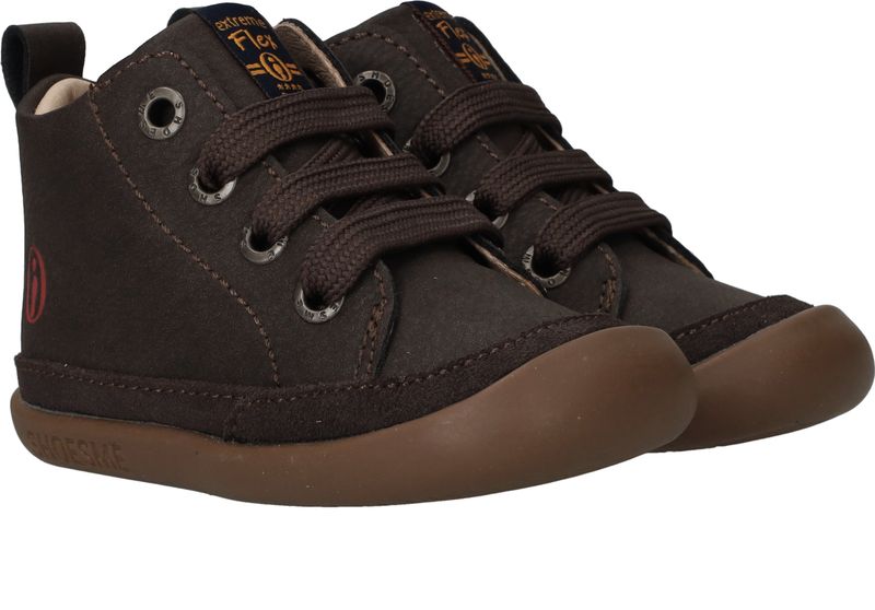 Shoesme Baby-Flex Sneakers Bruin Meisjes Jongens