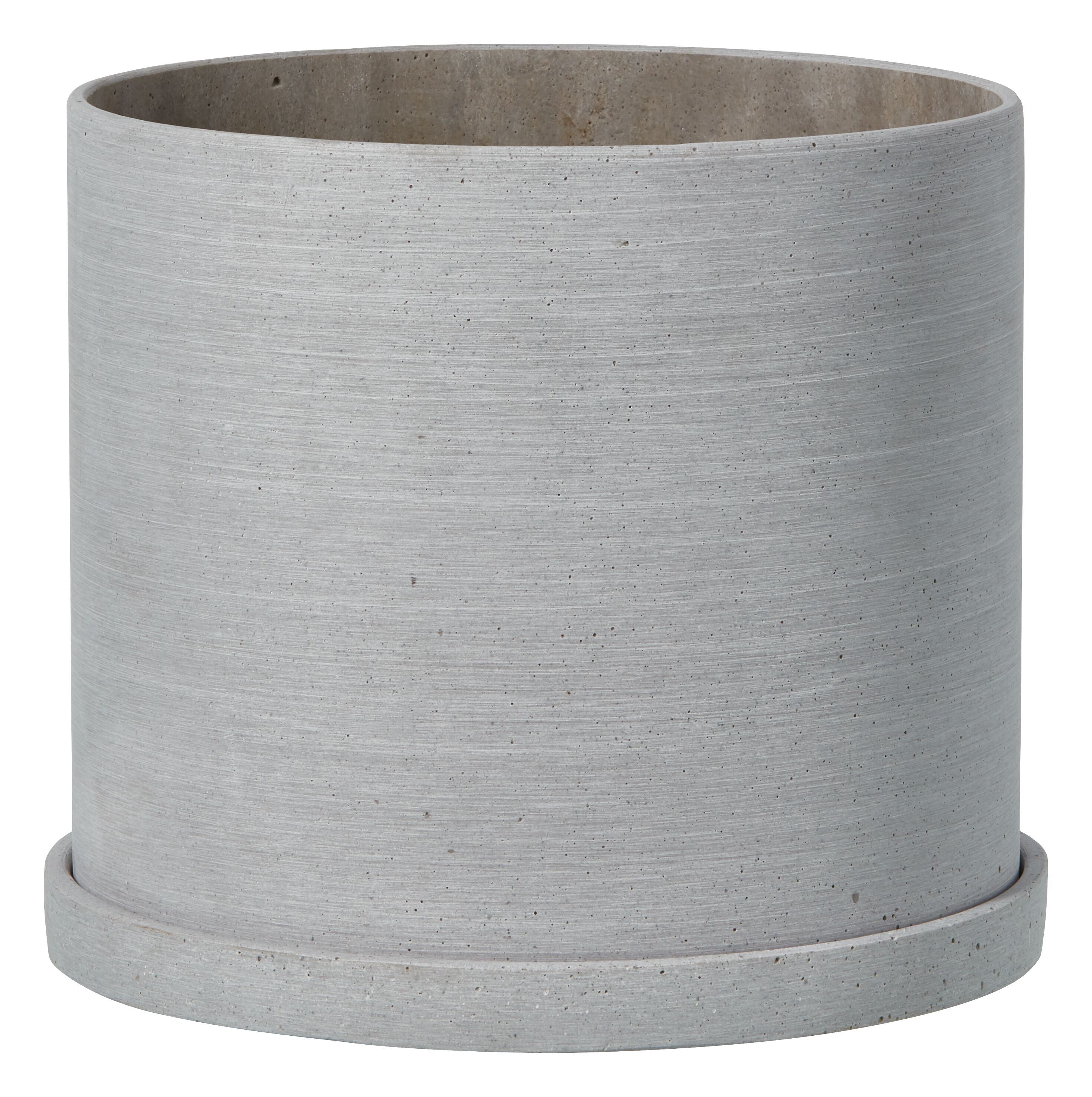 MINEA Pflanzentopf - Grau / H: 20.0 cm