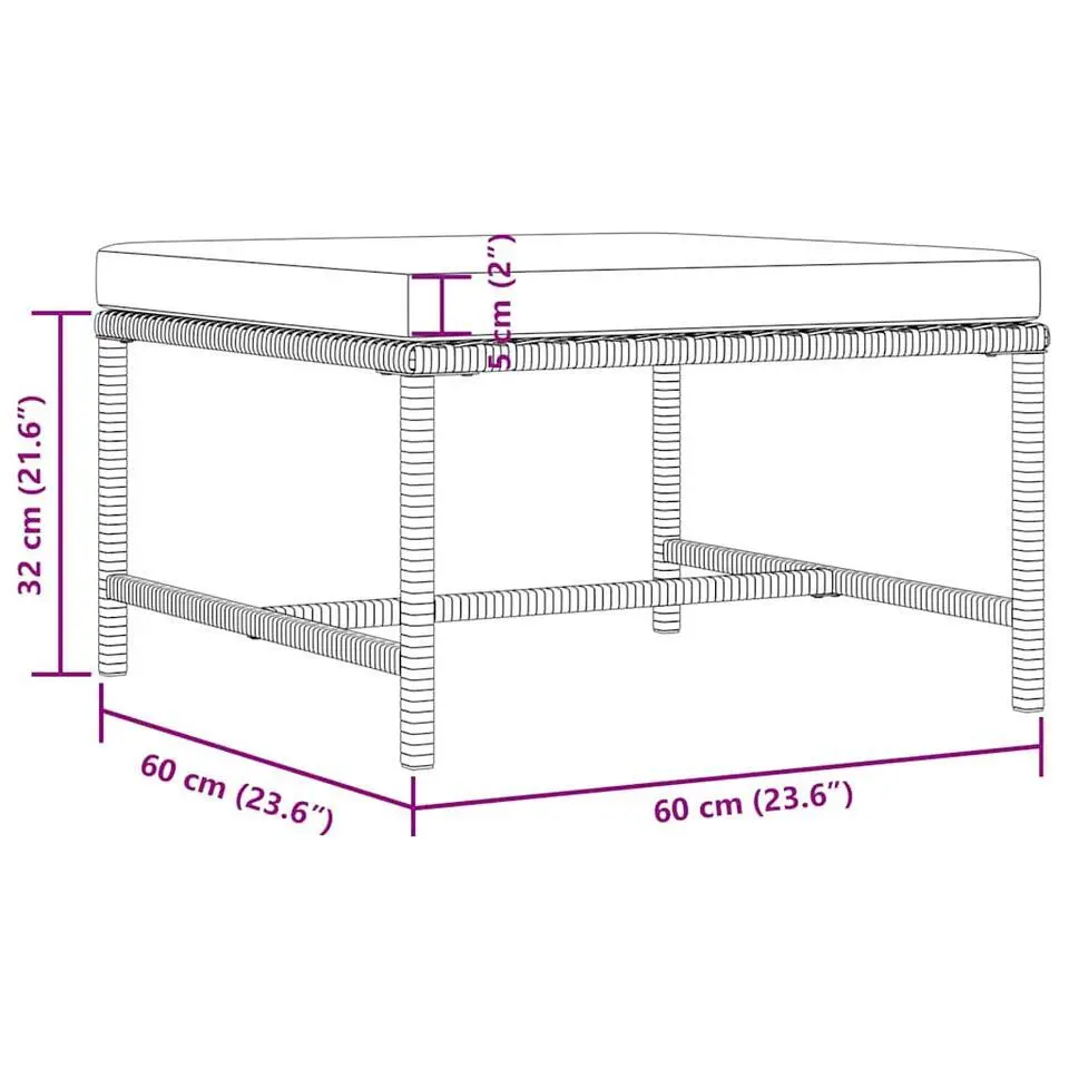 vidaXL - Tuinstoel - Zwart - Rattan
