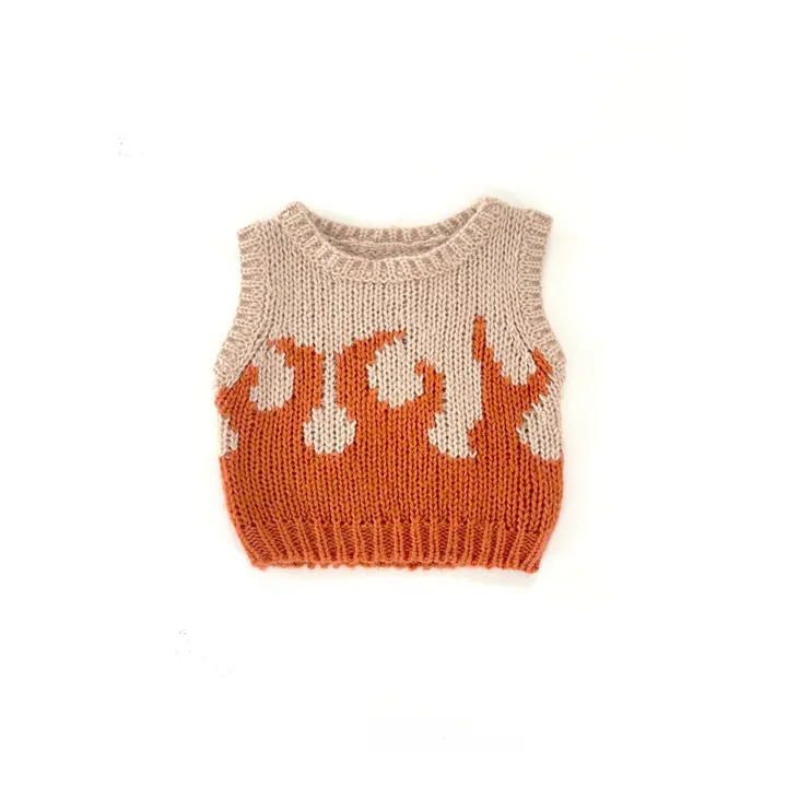 Longlivethequeen Pull Sans Manches Flamme | Orange