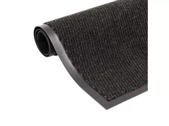 Paillassons rectangulaires 2 pcs 60 x 90 cm Noir