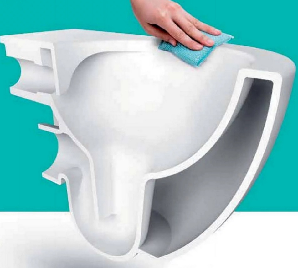 SaniGoods Bidet toilet met warm en koudwater sproeier randloos zonder zitting