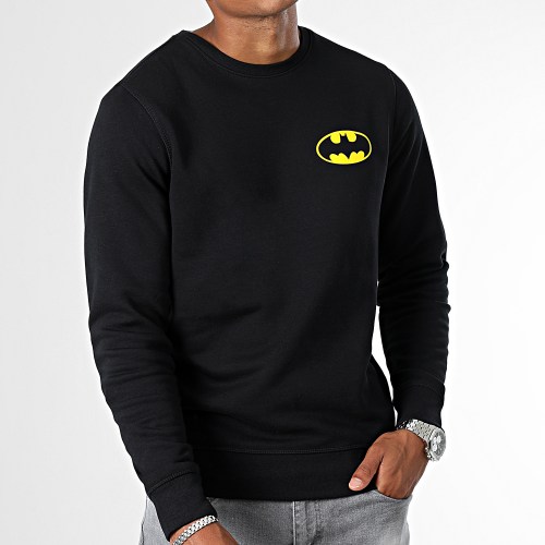 Sweat Crewneck Classic Logo Back Noir Jaune