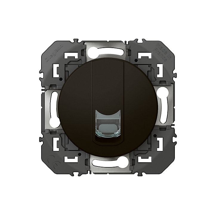 Prise RJ45 Legrand Dooxie noir carrée