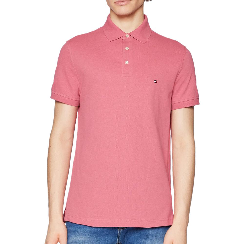 Tommy Hilfiger Polo Vieux Rose Homme Tommy Hilfiger 1985 Regular