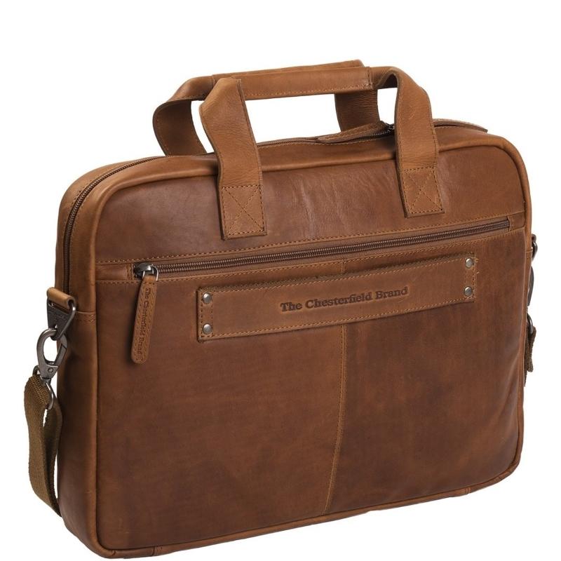 Chesterfield Brand Laptoptas Calvi Cognac