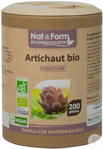 Nat&Form Artichaut Bio Digestion 200 Gélules