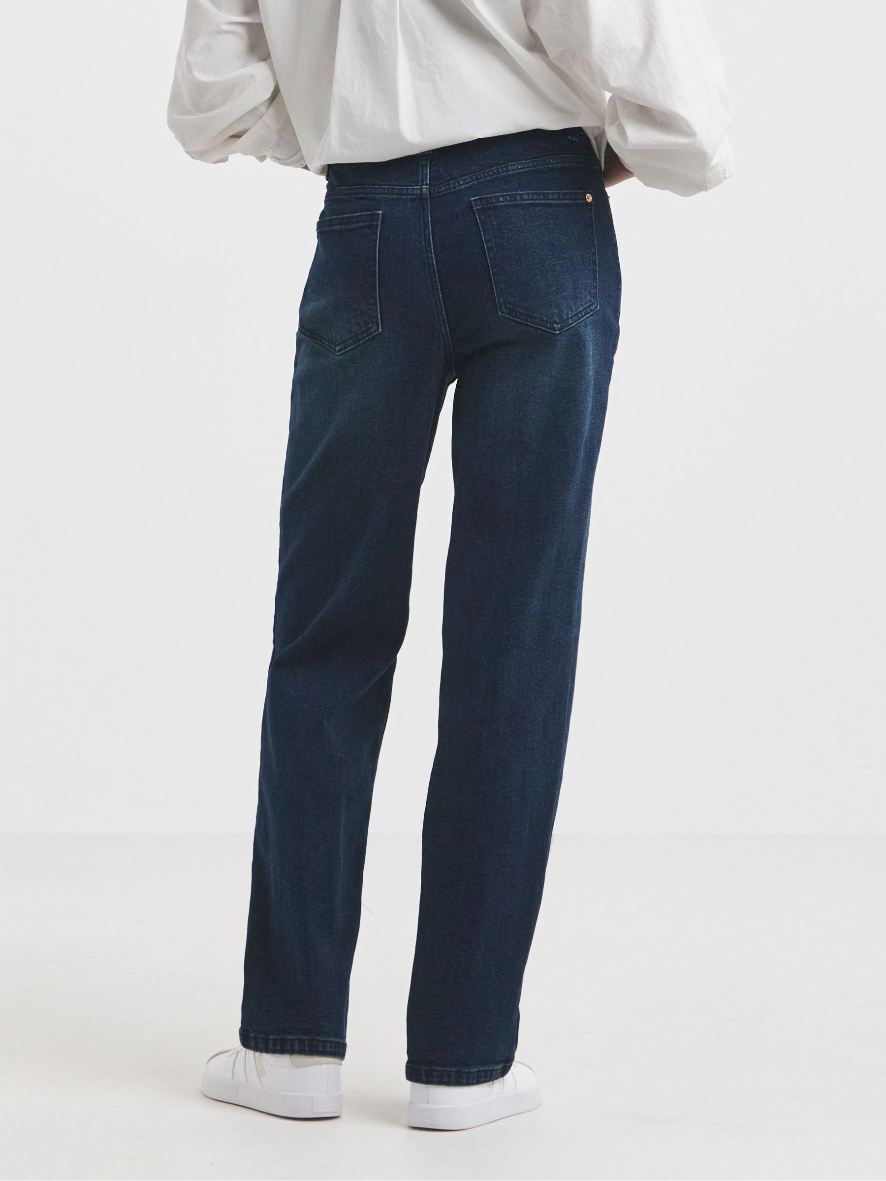 Donkerblauw - Simply Be - 99/1 relaxte jeans met rechte pijpen