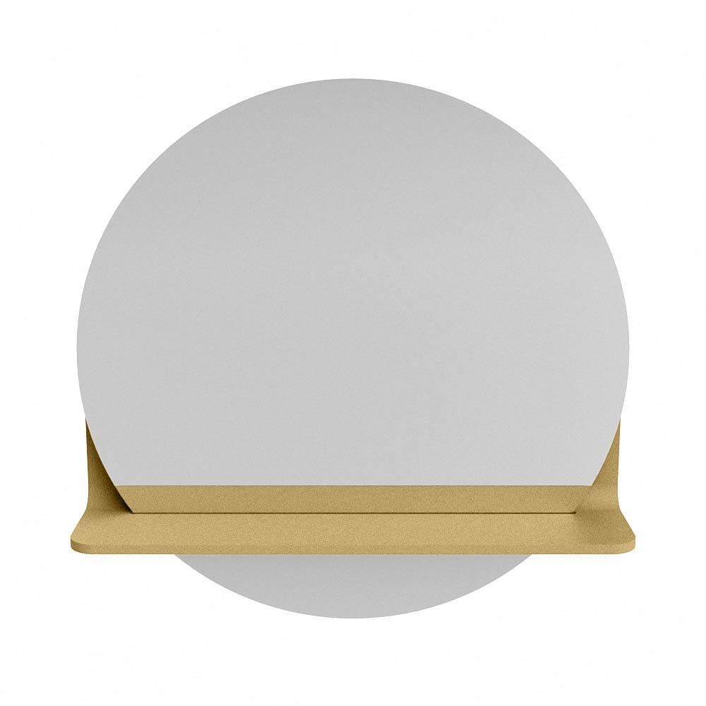 Mondiaz Spot spiegel rond Ø50cm met planchet oro