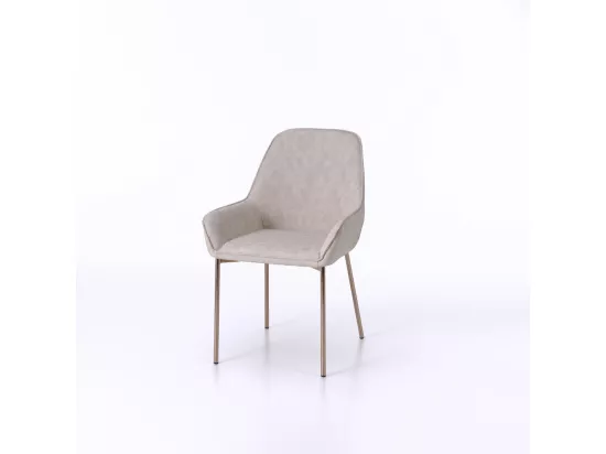 Set de 4 Chaises NISIDA beige melangé