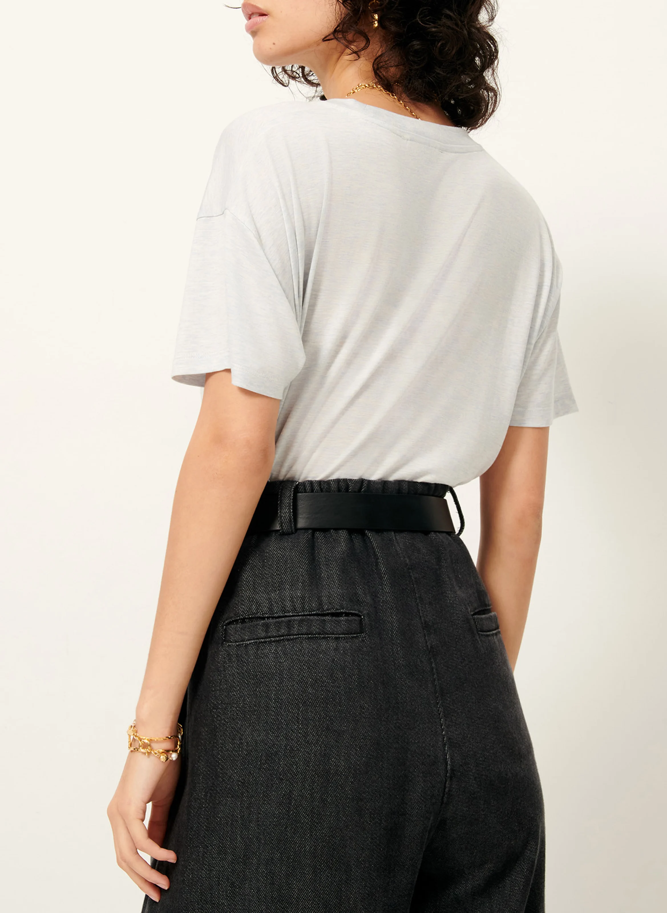 TOO - Tee-shirt ample col rond fluide | Bleu