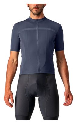 Maillot Manches Courtes Castelli Classifica Bleu Foncé