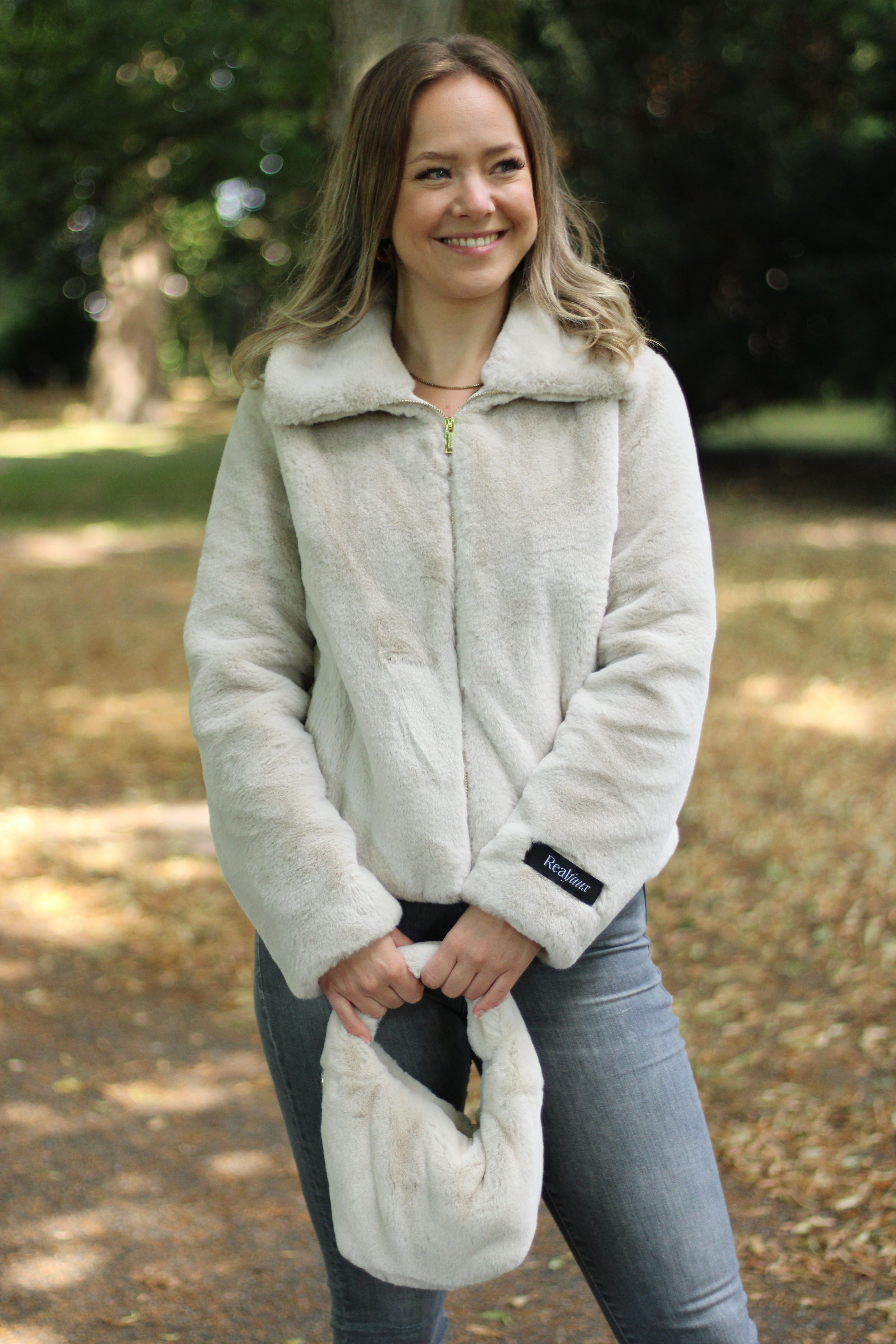 Rino & Pelle - Sallie Faux Fur Jacket - Birch