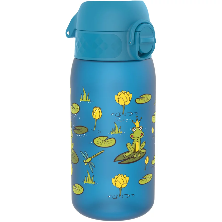ion8 Kindertrinkflasche auslaufsicher 350 ml Froschteich  blau