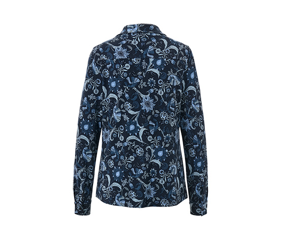 Bedrucktes Blusenshirt mit Knopfleiste