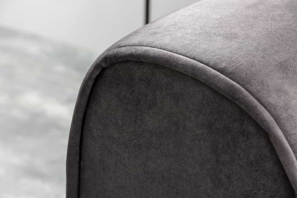 Modernes XXL Ecksofa CLAN 320cm anthrazit Samt Bigsofa inkl. Kissen