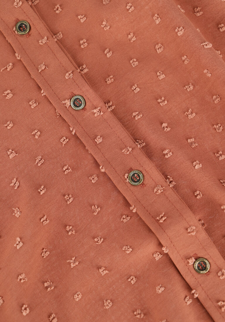 INDIAN BLUE JEANS bruine indian blue jeans blouse dots shirt