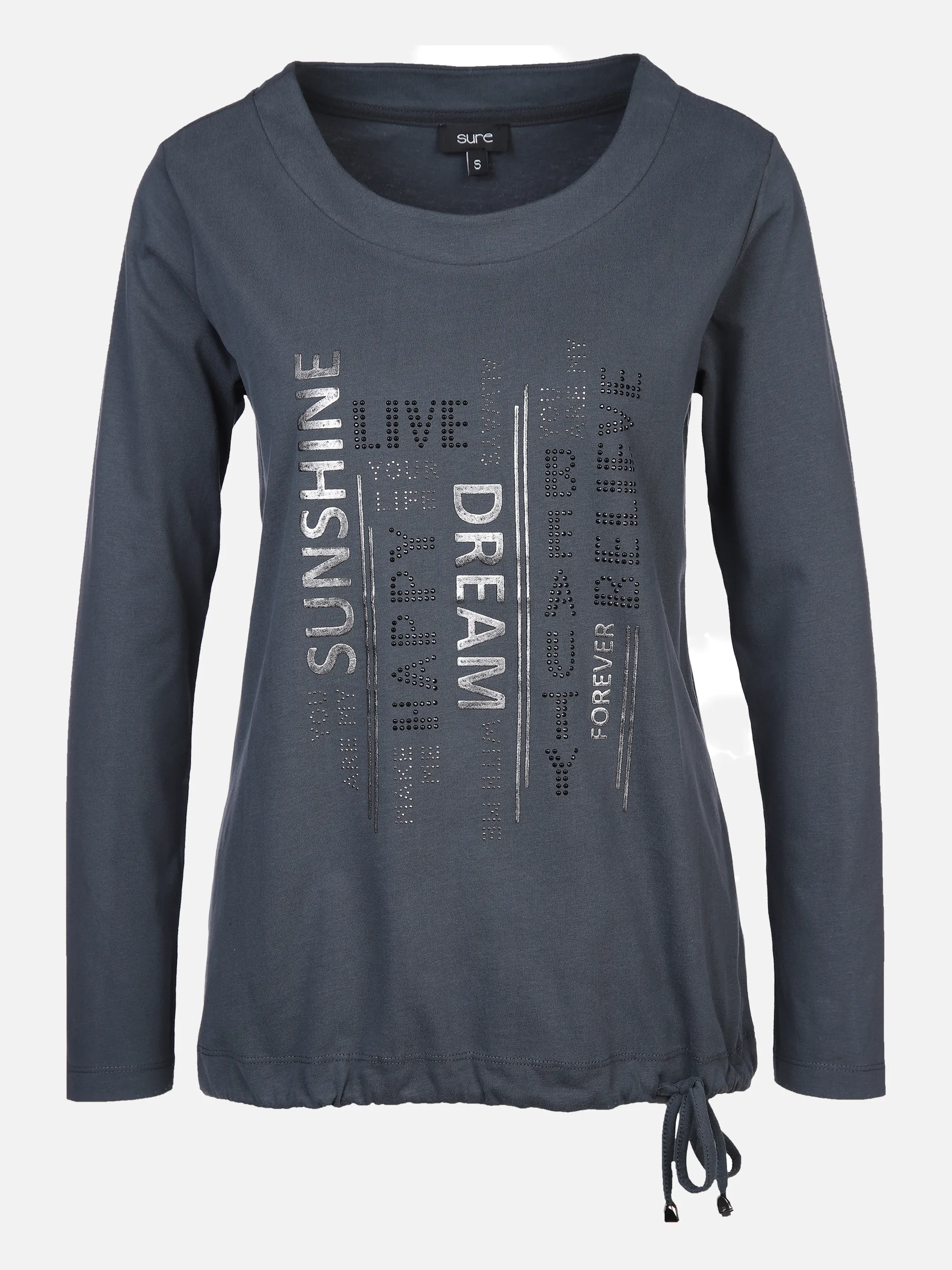 Damen Shirt mit Glitzerprint