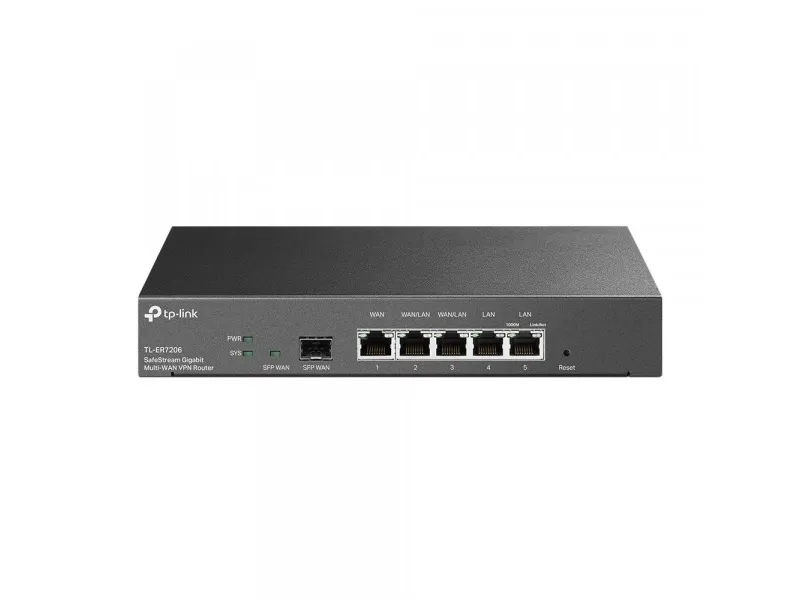 TP-Link Omada ER7212PC, Ethernet WAN, Gigabit Ethernet, Sort