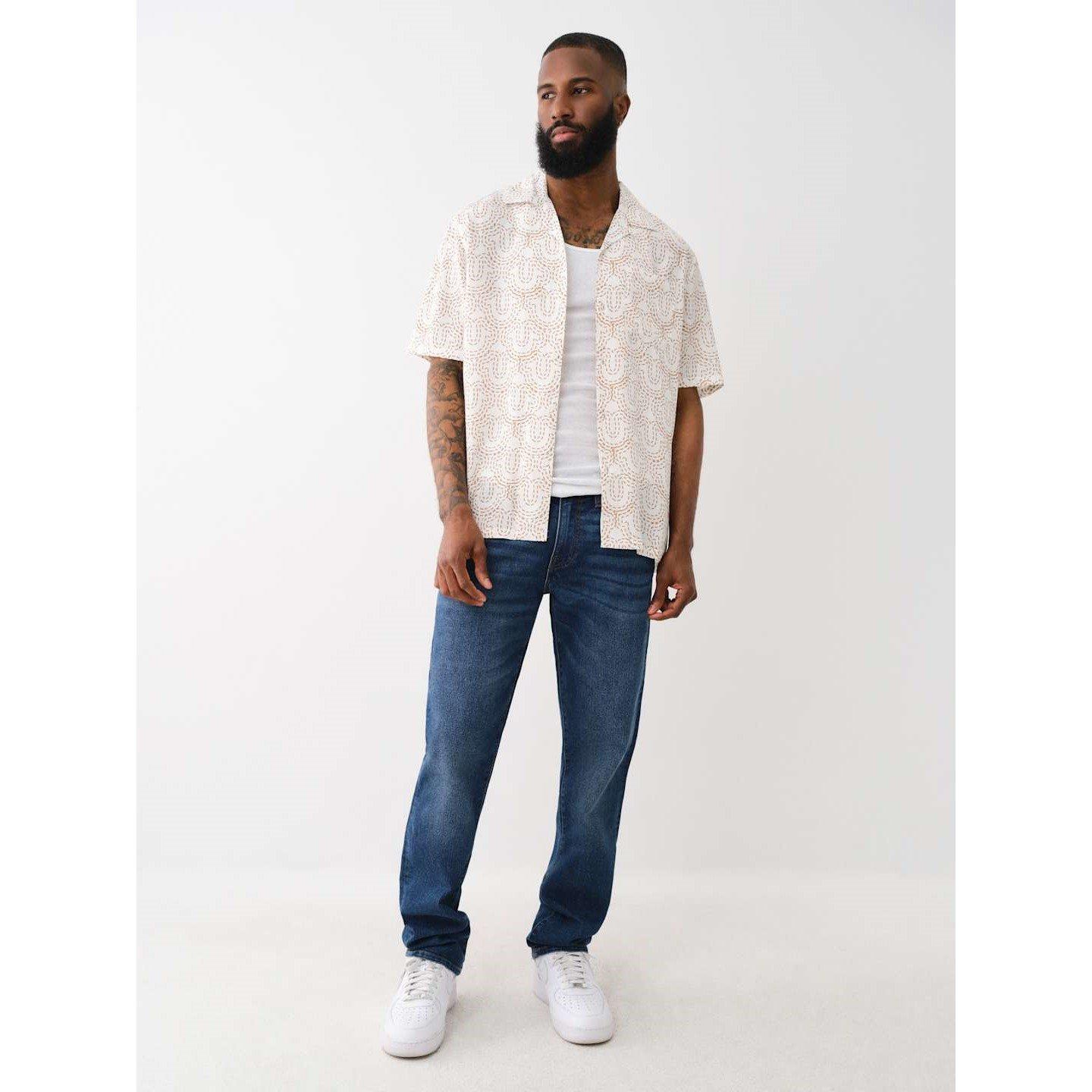 True Religion TR Camp Collar Shirt Mens
