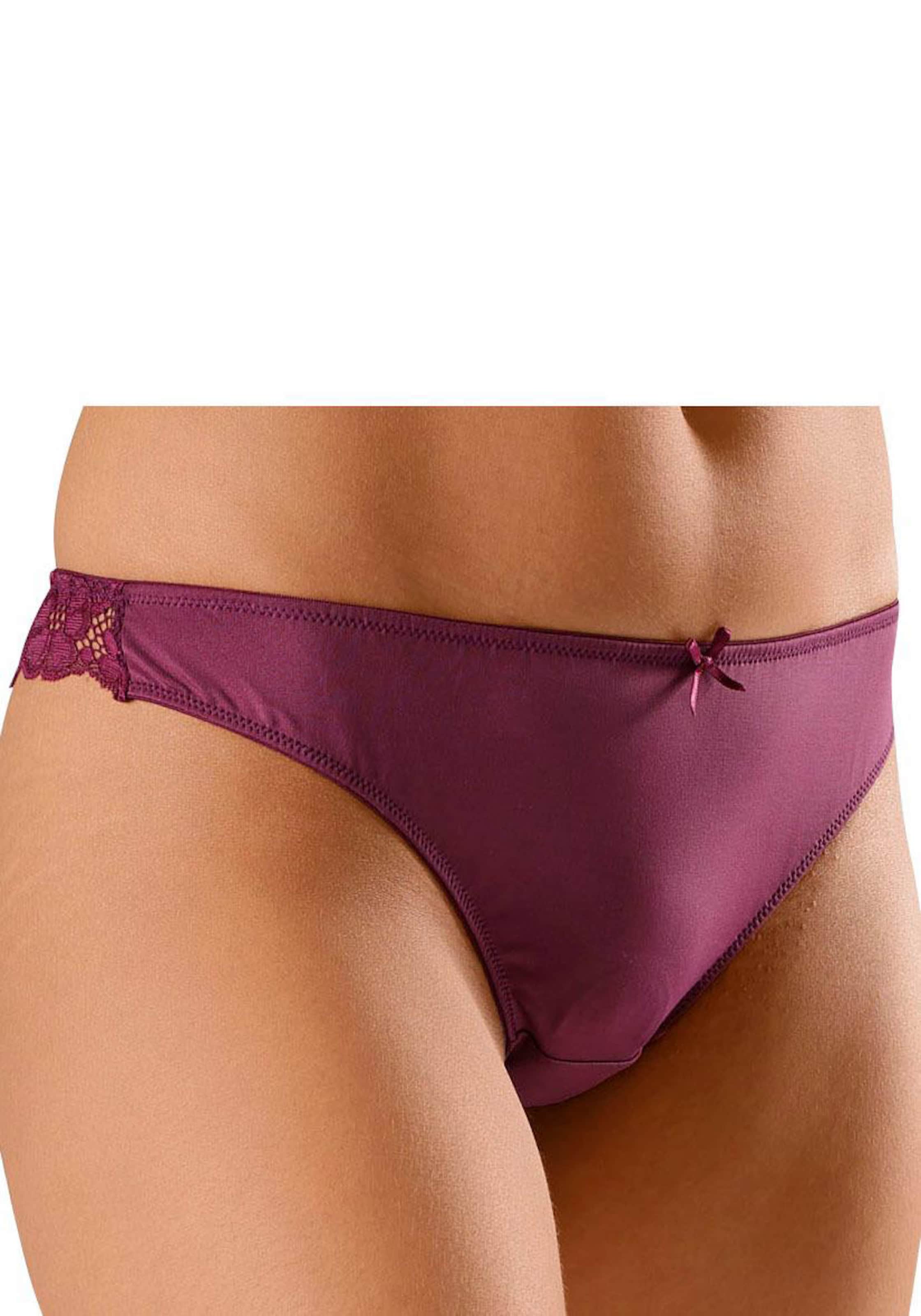 petite fleur String in beere+creme+schwarz