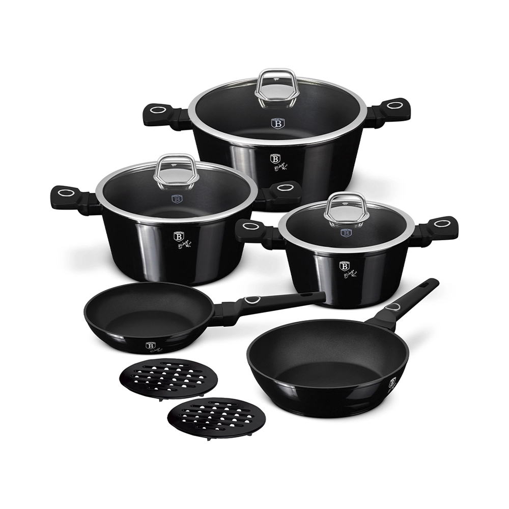 Berlinger Haus 10-teiliges Kochgeschirr-Set Black Vantage Collection