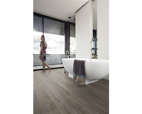 Vinylvloer CLIC55 Cleveland Donkere landelijke plank klikverbinding 1239 x 212 x 4,5 mm