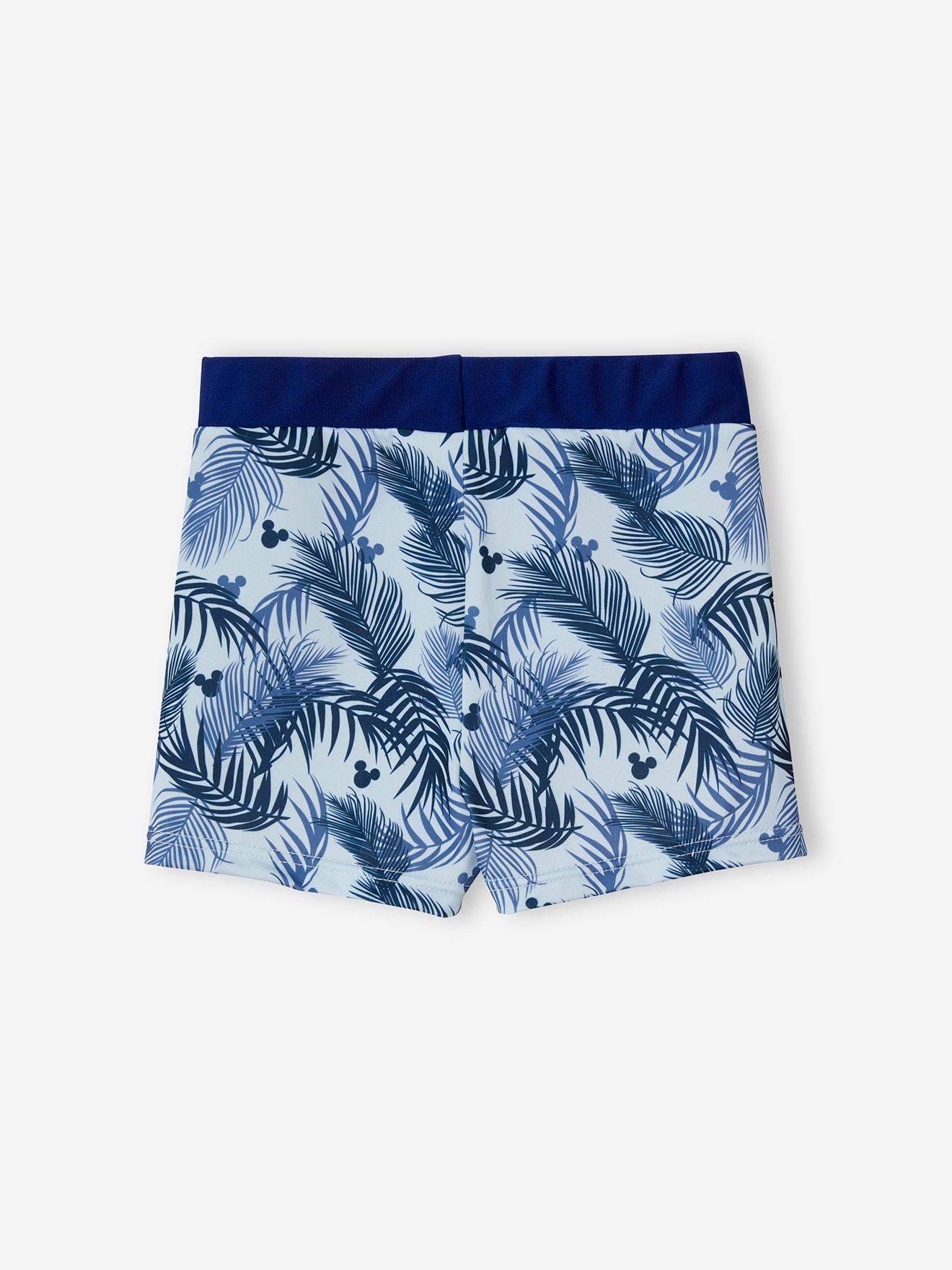 DS® Mickey tamanho médio azul estampado boxer sunga