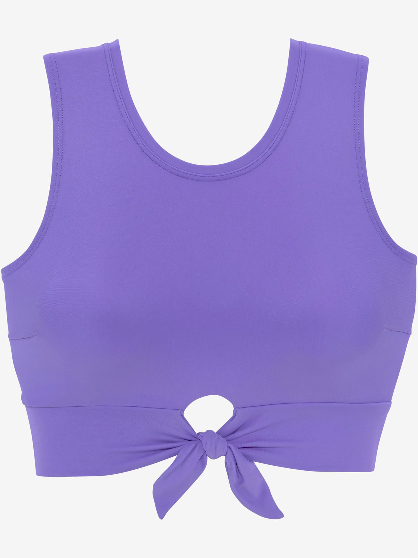 Haut de maillot de bain court coloris unis tendance