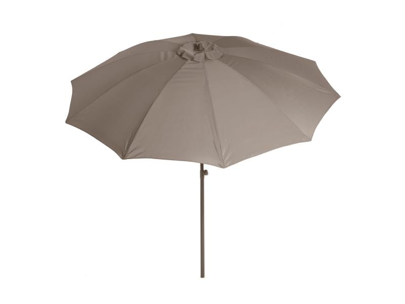COCON Sonnenschirm TR-004, Ø 270 cm, Push-up, Taupe Must-Have an heissen Sommertagen