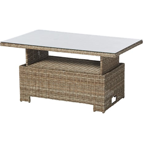 Vila Gotland loungesæt med 3 pers. sofa og hæve/sænkebord